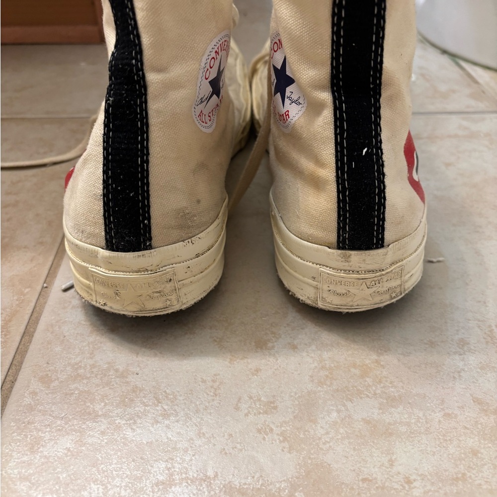 Comme de Garçons X ConverseHigh-Top Sneakers - Beige